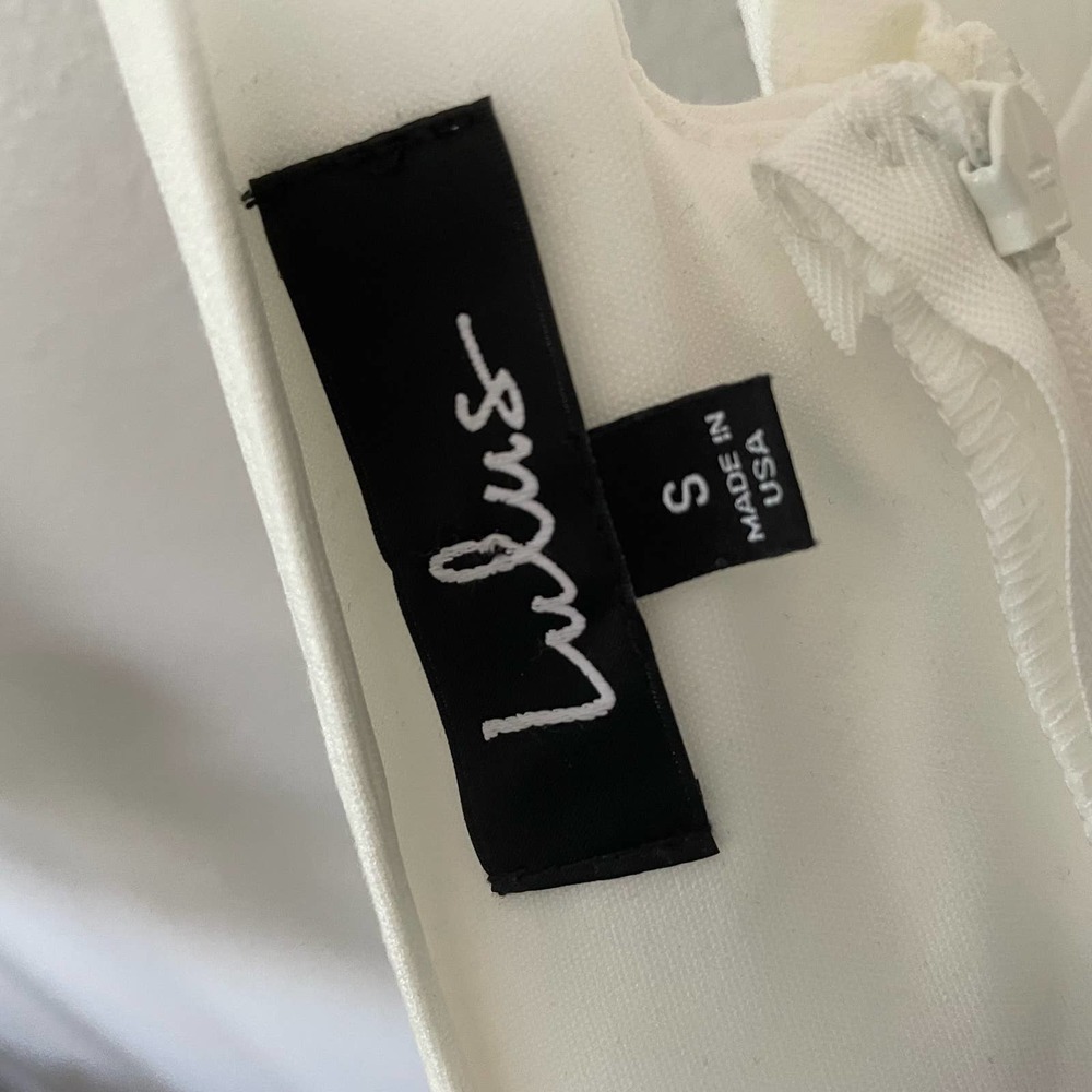 new lulus white tank skater low back dress size small - Picture 3 of 3